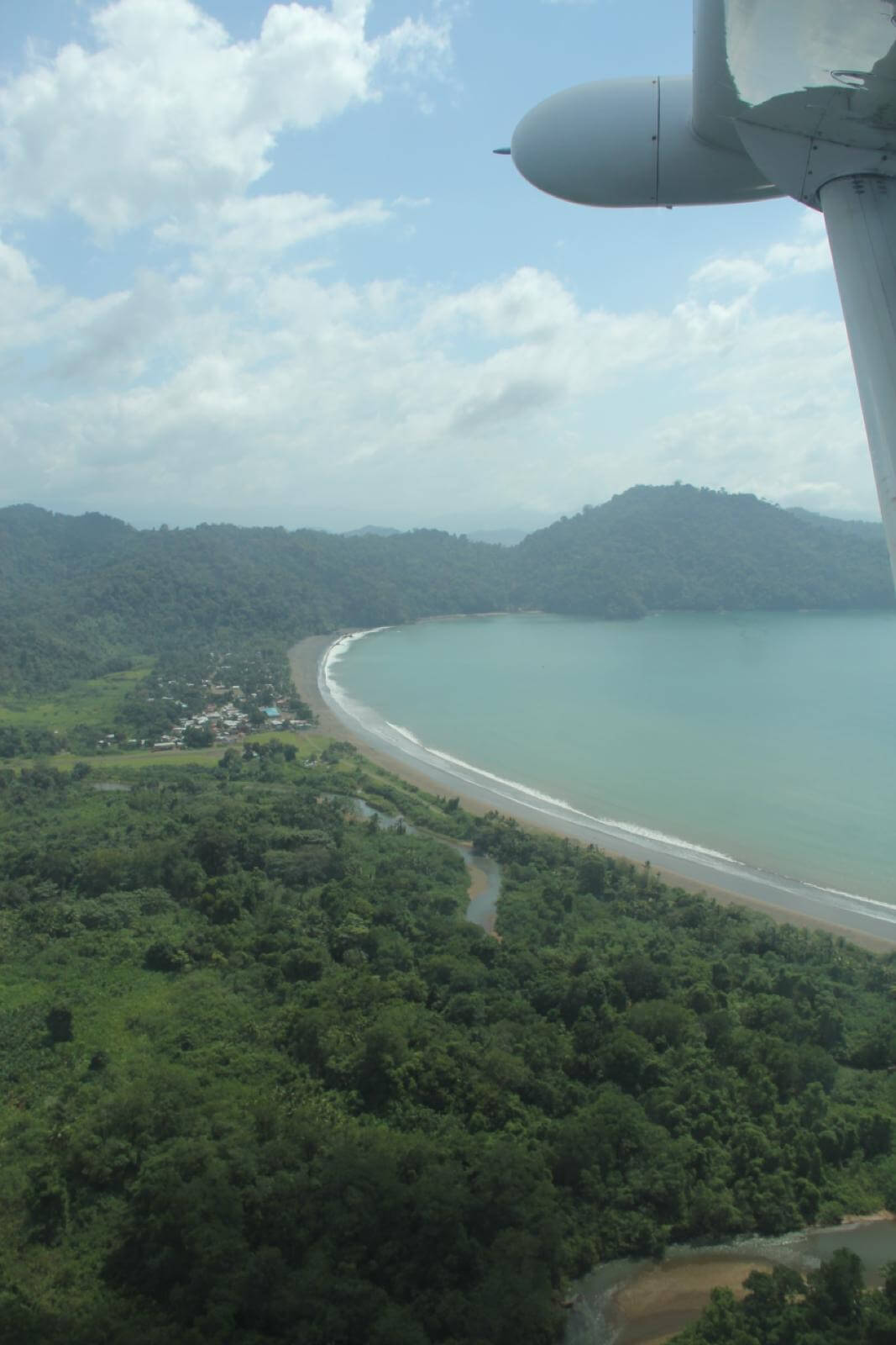 Airplane View Pinas Bay