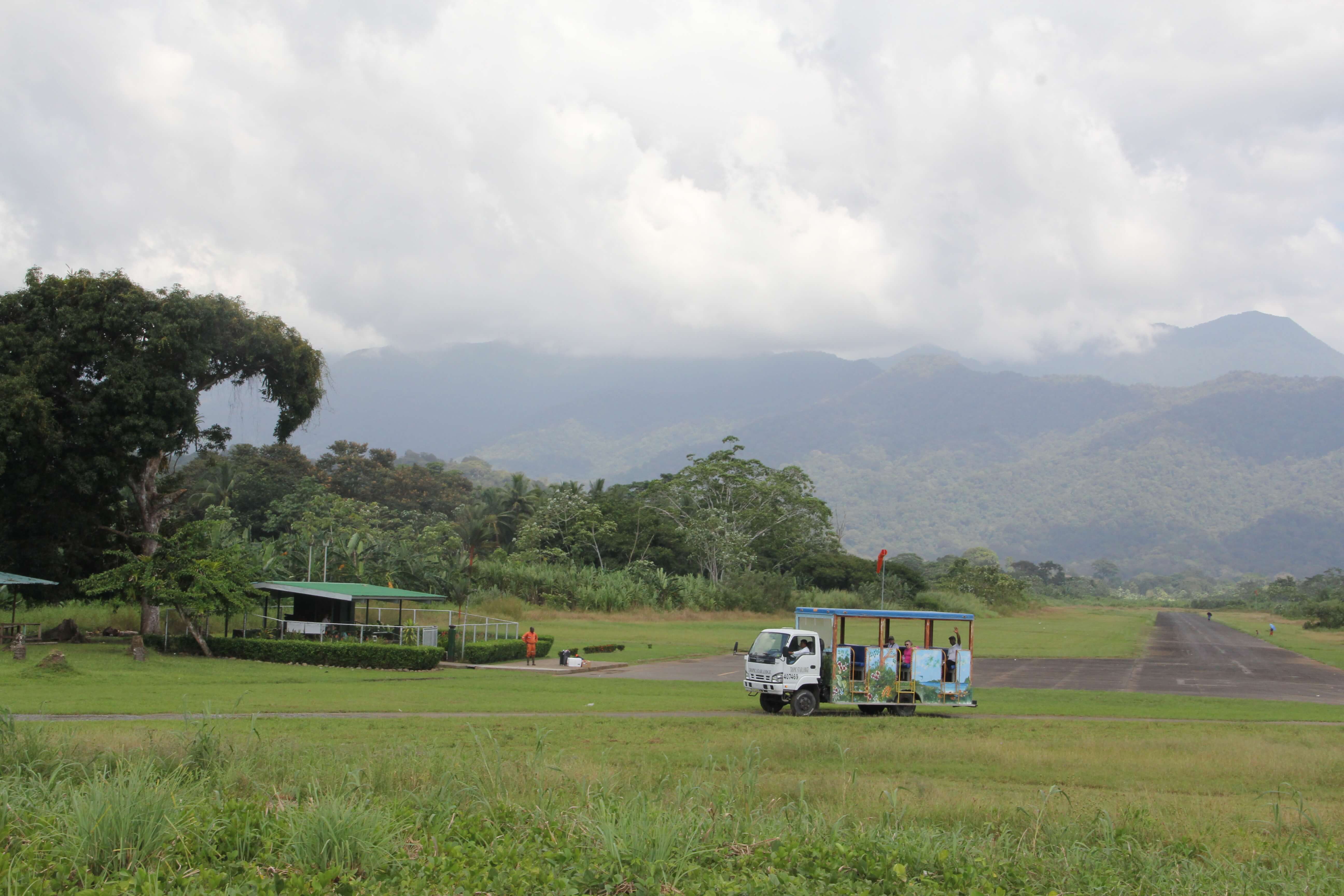 View of Airstrip with TSL bus in background